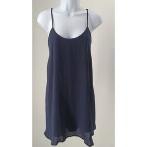 Tigerlily women's sundress navy blue Size 6 Resort Wear Beachy vacation boho